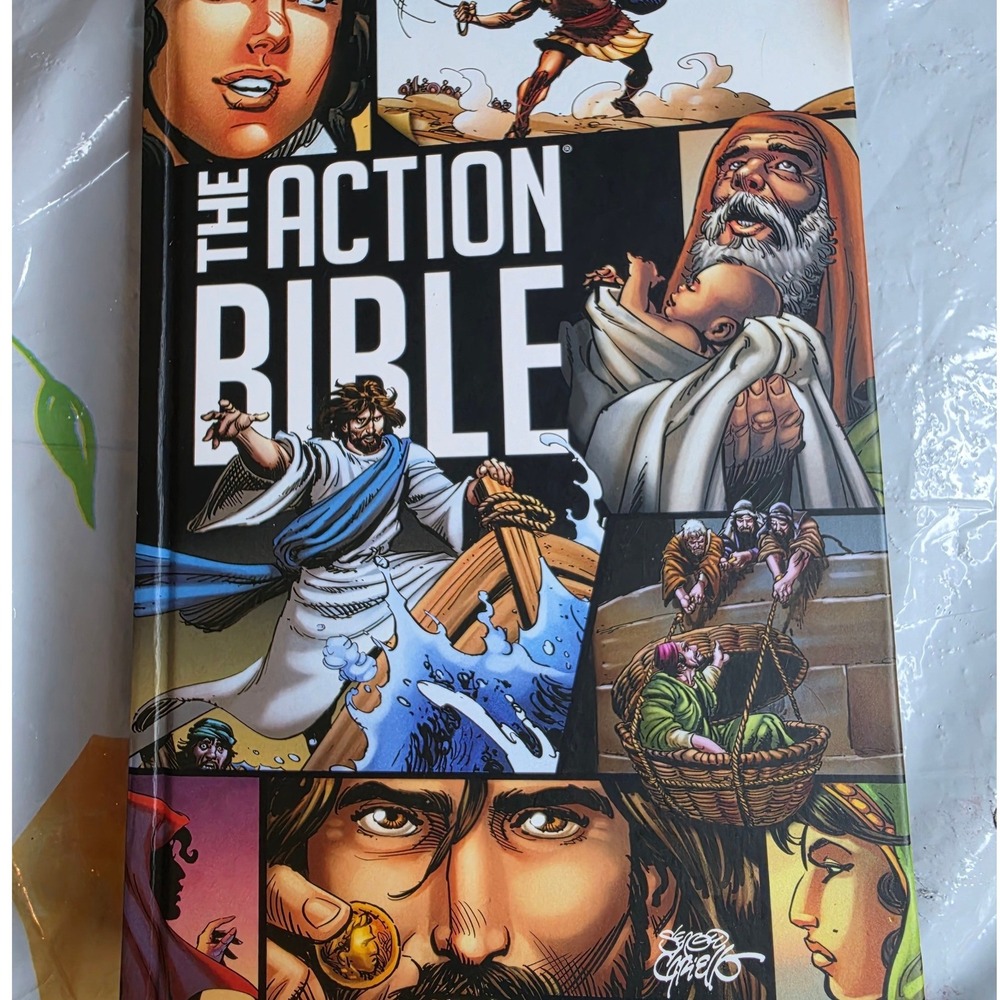 The Action Bible Hardcover Sergio Cariello David C Cook Comic Book Style Bible